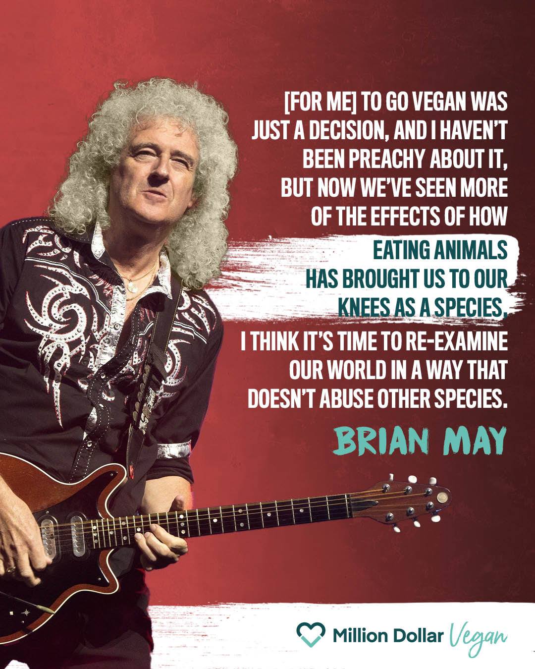 Brian May Vegan Quote