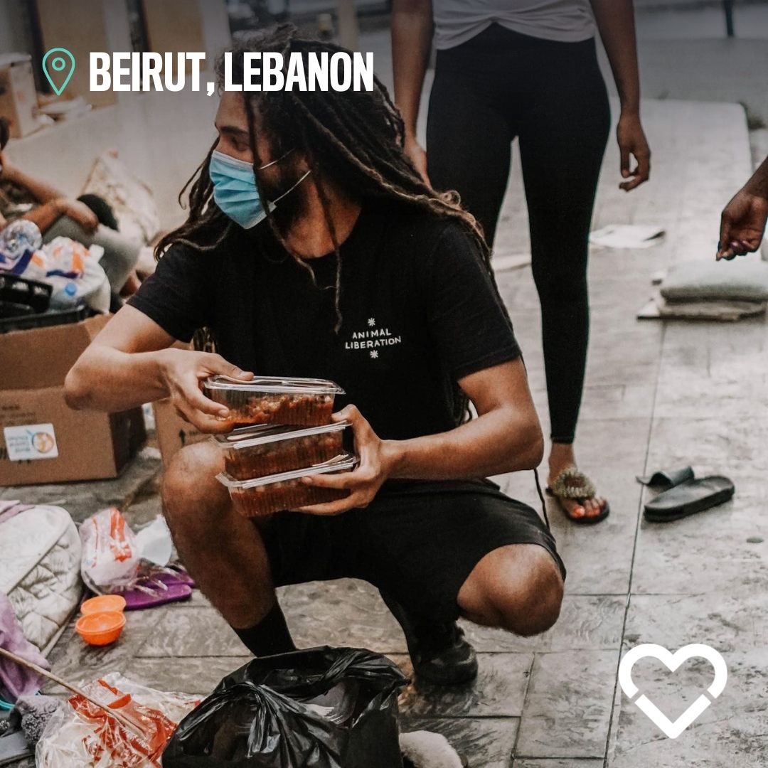 Vegan Food Relief in Beirut, Lebanon