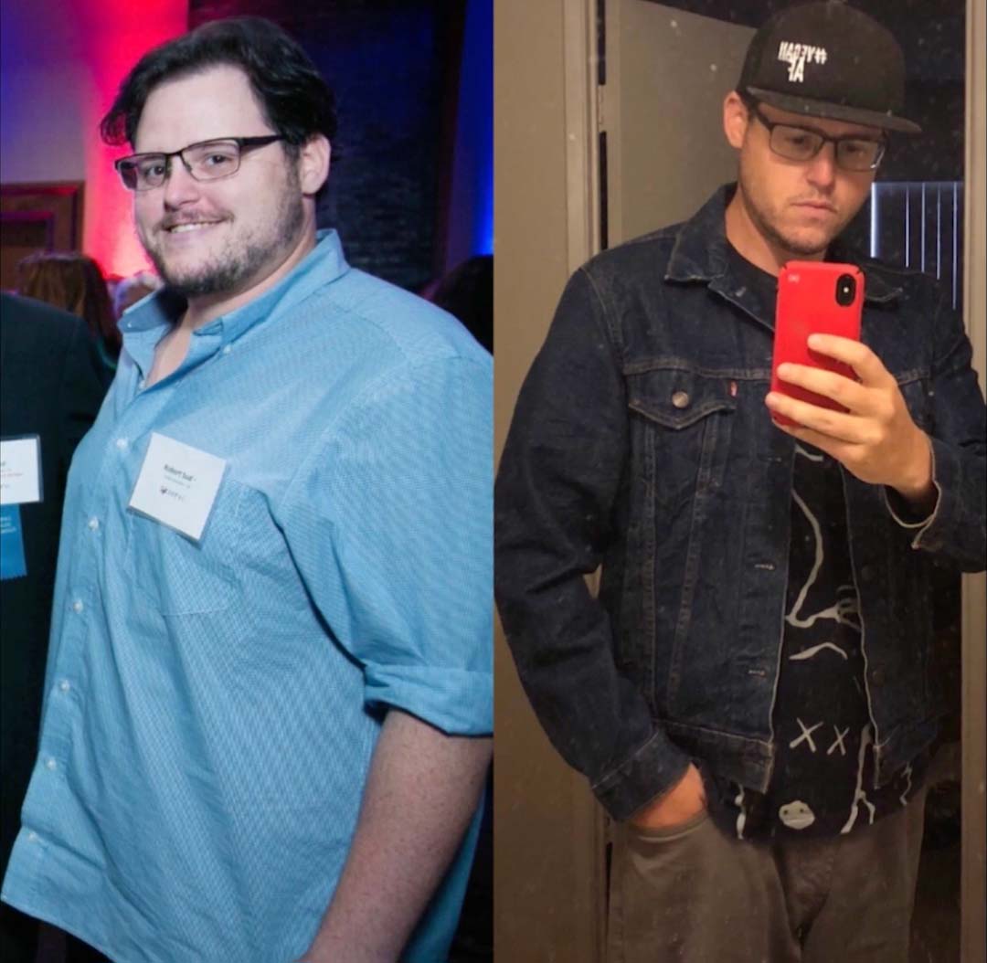 Bobby Before and After Vegan