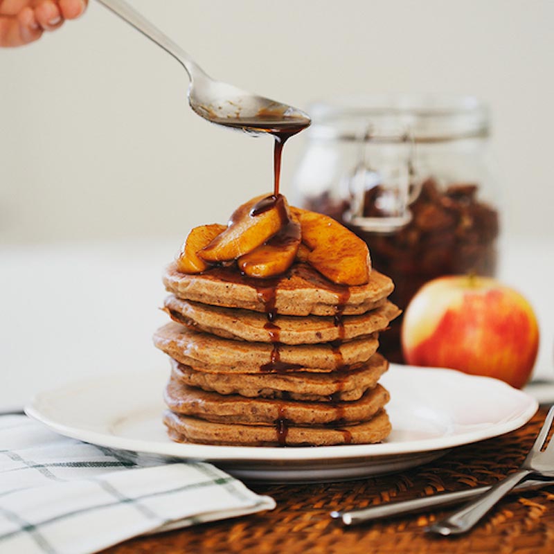 Apple And Buckwheat Pancakes