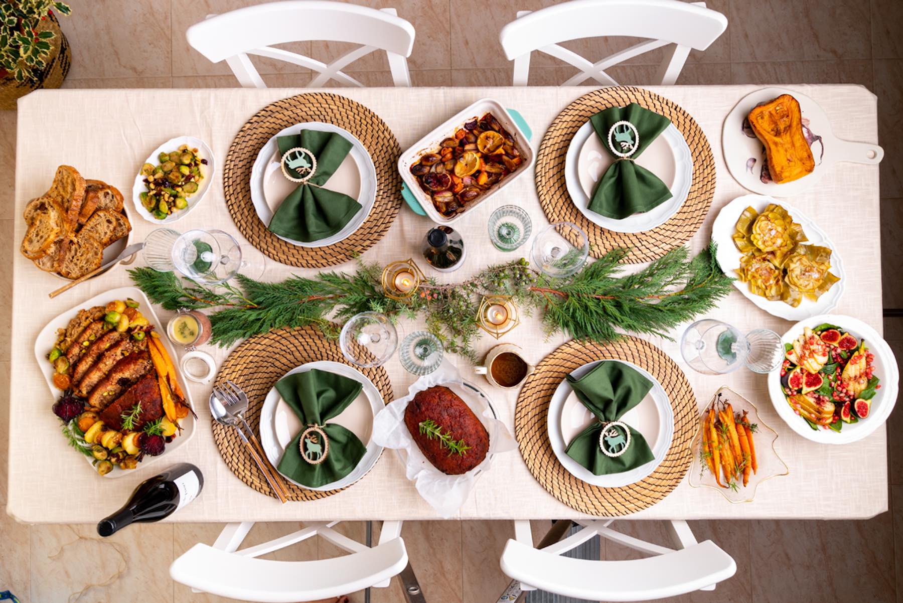 Vegan Christmas Dinner - Xmas Table