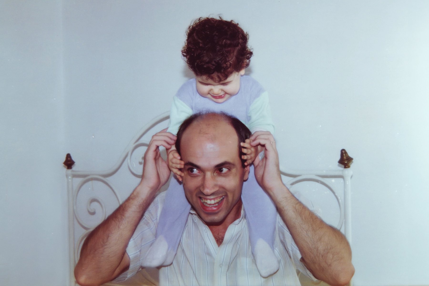 Rita playing with her dad - 1991